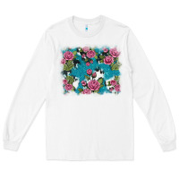 White v.drose glitter cowhide Long Sleeve Tee - AdoDesignShop