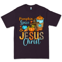 Plum Pumpkin spice and Jesus Christ Premium Tee - RanaPortraitStore