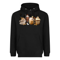 Black Dog Mom Coffee Lover Coffee Cups Heavyweight Hoodie - MaliasSmallBusiness