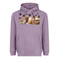Lavender Dog Mom Coffee Lover Coffee Cups Heavyweight Hoodie - MaliasSmallBusiness