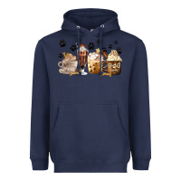 Navy Dog Mom Coffee Lover Coffee Cups Heavyweight Hoodie - MaliasSmallBusiness