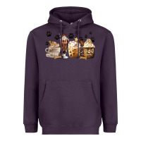 Plum Dog Mom Coffee Lover Coffee Cups Heavyweight Hoodie - MaliasSmallBusiness