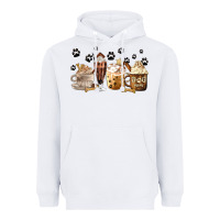White Dog Mom Coffee Lover Coffee Cups Heavyweight Hoodie - MaliasSmallBusiness