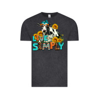 Vintage Black live simply Vintage Tee - AdoDesignShop