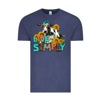 Vintage Denim live simply Vintage Tee - AdoDesignShop
