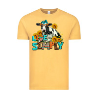 Vintage Mustard live simply Vintage Tee - AdoDesignShop