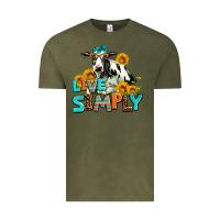 Vintage Olive live simply Vintage Tee - AdoDesignShop