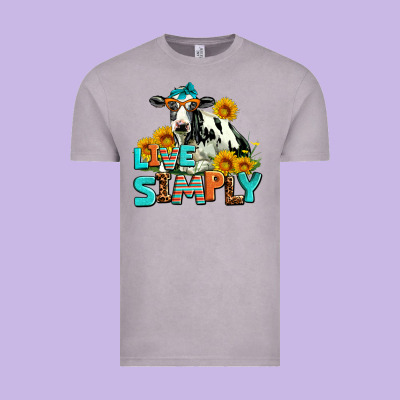 Live Simply Vintage Tee Designed By Adodesignshop