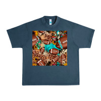 Midnight Navy football cactus sunflower seamless pattern Urban Heavy Tee - JahusDesignShop