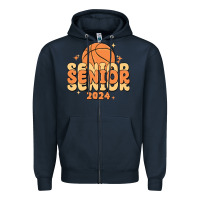 Navy basketball senior 2024 Zipper Hoodie - MaliasSmallBusiness