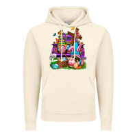 Vintage Artic Easter gnomies truck Easter Day Vintage Hoodie - Neo Western