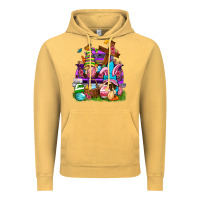Vintage Mustard Easter gnomies truck Easter Day Vintage Hoodie - Neo Western