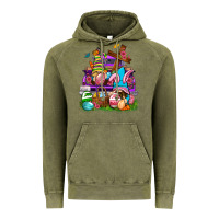 Vintage Olive Easter gnomies truck Easter Day Vintage Hoodie - Neo Western