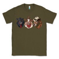 Army Green Hangin With My Heifers Classic Tee - RanaPortraitStore