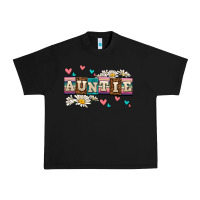 Black daisy auntie Urban Heavy Tee - AdoDesignShop