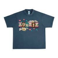 Midnight Navy daisy auntie Urban Heavy Tee - AdoDesignShop
