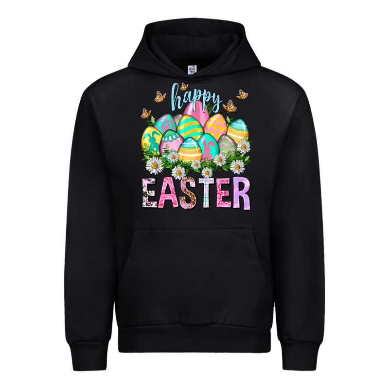 Happy Easter With Eggs Easter Day Urban Hoodie by HowdyJamesFarm | Teevron