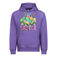 Tulip Happy Easter with eggs Easter Day Urban Hoodie - HowdyJamesFarm