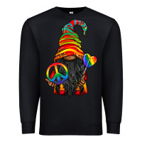 Black LGBTQ+ Pride Gnome With Candy Premium Sweatshirt - BundleAndBundleShop
