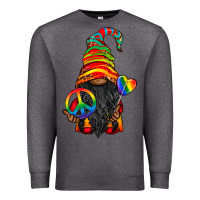 Charcoal Heather LGBTQ+ Pride Gnome With Candy Premium Sweatshirt - BundleAndBundleShop