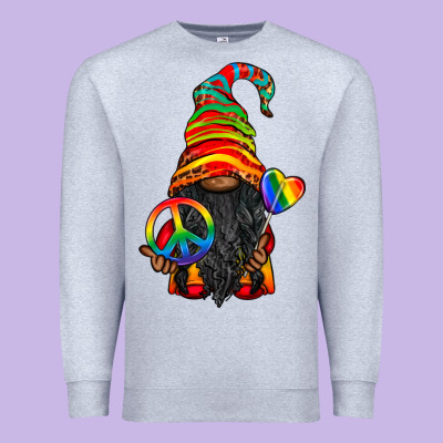 Lgbtq+ Pride Gnome With Candy Premium Sweatshirt Designed By Bundleandbundleshop