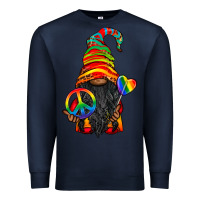 Navy LGBTQ+ Pride Gnome With Candy Premium Sweatshirt - BundleAndBundleShop
