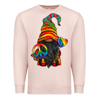 Pale Pink LGBTQ+ Pride Gnome With Candy Premium Sweatshirt - BundleAndBundleShop