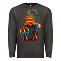 Smoke LGBTQ+ Pride Gnome With Candy Premium Sweatshirt - BundleAndBundleShop