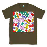 Army Green math seamless pattern Classic Tee - BundleAndBundleShop