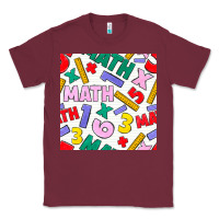 Burgundy math seamless pattern Classic Tee - BundleAndBundleShop