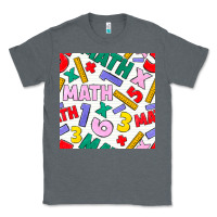 Charcoal Heather math seamless pattern Classic Tee - BundleAndBundleShop