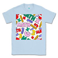 Dusty Blue math seamless pattern Classic Tee - BundleAndBundleShop