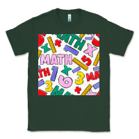 Sports Green math seamless pattern Classic Tee - BundleAndBundleShop