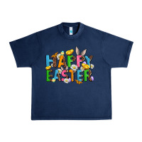 Navy happy easter Urban Heavy Tee - AdoDesignShop