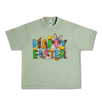 Oil Green happy easter Urban Heavy Tee - AdoDesignShop