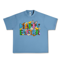 Pebble Blue happy easter Urban Heavy Tee - AdoDesignShop
