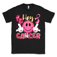 Black hey cancer with middle fingers Classic Tee - LillyAllenDesigns