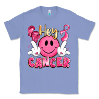 Colony Blue hey cancer with middle fingers Classic Tee - LillyAllenDesigns