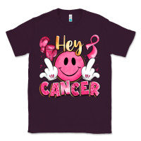 Plum hey cancer with middle fingers Classic Tee - LillyAllenDesigns