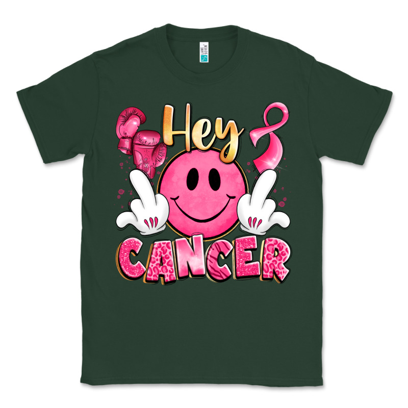 Hey Cancer With Middle Fingers Classic Tee by LillyAllenDesigns | Teevron