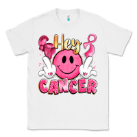 White hey cancer with middle fingers Classic Tee - LillyAllenDesigns
