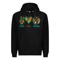 Black Peace Love Donkeys Premium Hoodie - Bettercallsaul