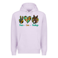 Lilac Peace Love Donkeys Premium Hoodie - Bettercallsaul