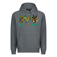 Rock Peace Love Donkeys Premium Hoodie - Bettercallsaul