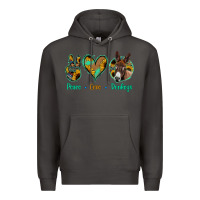 Smoke Peace Love Donkeys Premium Hoodie - Bettercallsaul