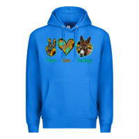 True Royal Peace Love Donkeys Premium Hoodie - Bettercallsaul