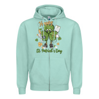Seafoam happy st. patrick's day Zipper Hoodie - MaliasSmallBusiness