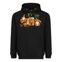Black It's Fall Y'all Gnome Heavyweight Hoodie - MaliasSmallBusiness