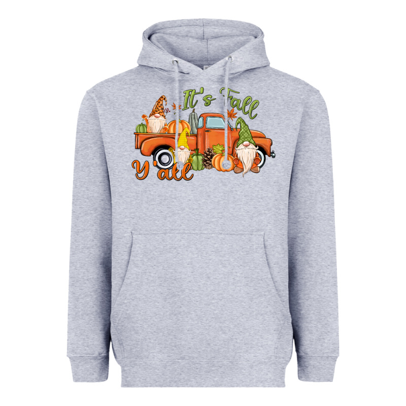 It's Fall Y'all Gnome Heavyweight Hoodie by MaliasSmallBusiness | Teevron