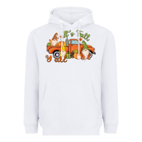 White It's Fall Y'all Gnome Heavyweight Hoodie - MaliasSmallBusiness